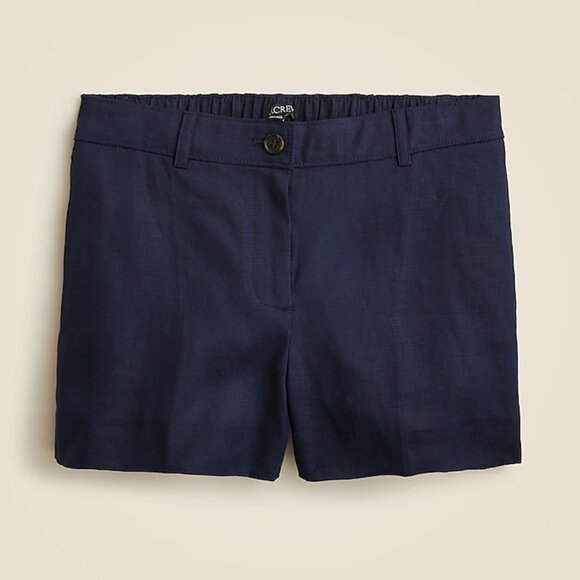 J Crew 3" Harbor short in linen Womens XS Blue - Picture 1 of 7